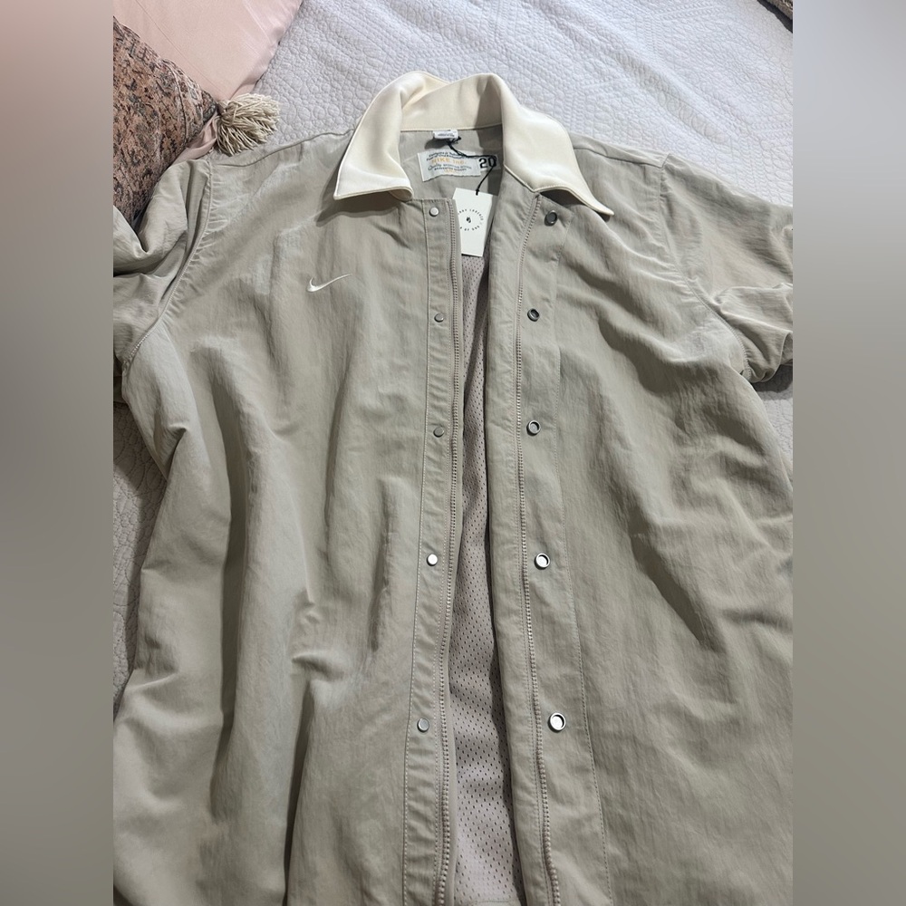 Nike Cream Snap-Front Jacket